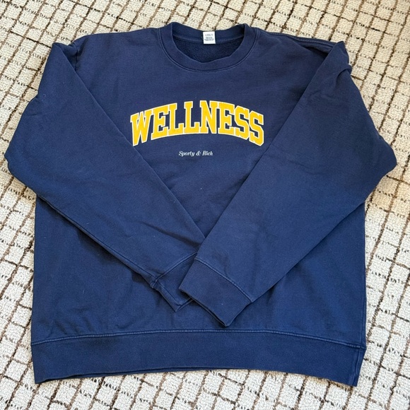 Sporty & Rich Navy Crewneck XL - Picture 5 of 8